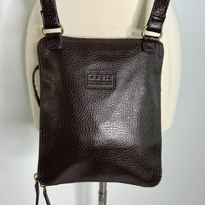 Relic brown faux leather crossbody bag